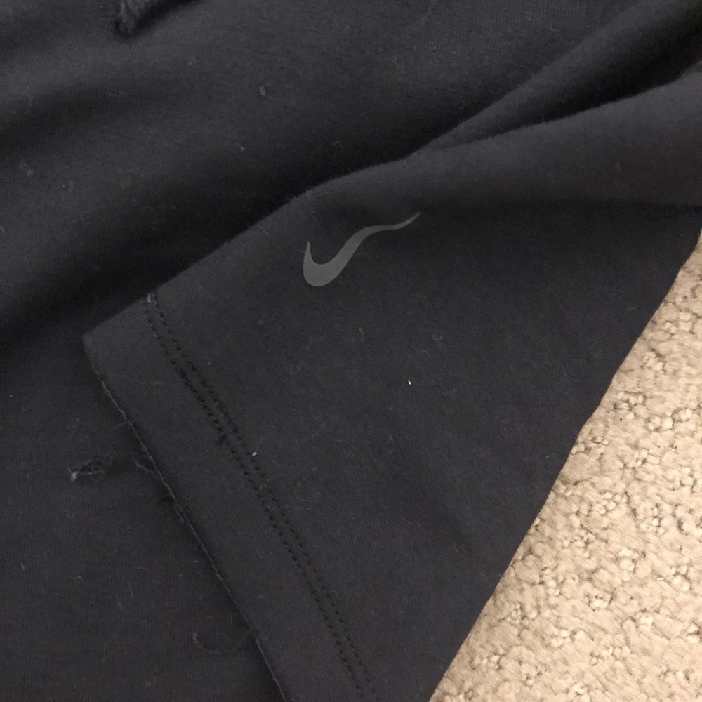 black crop hoodie - Nike Yoga size S